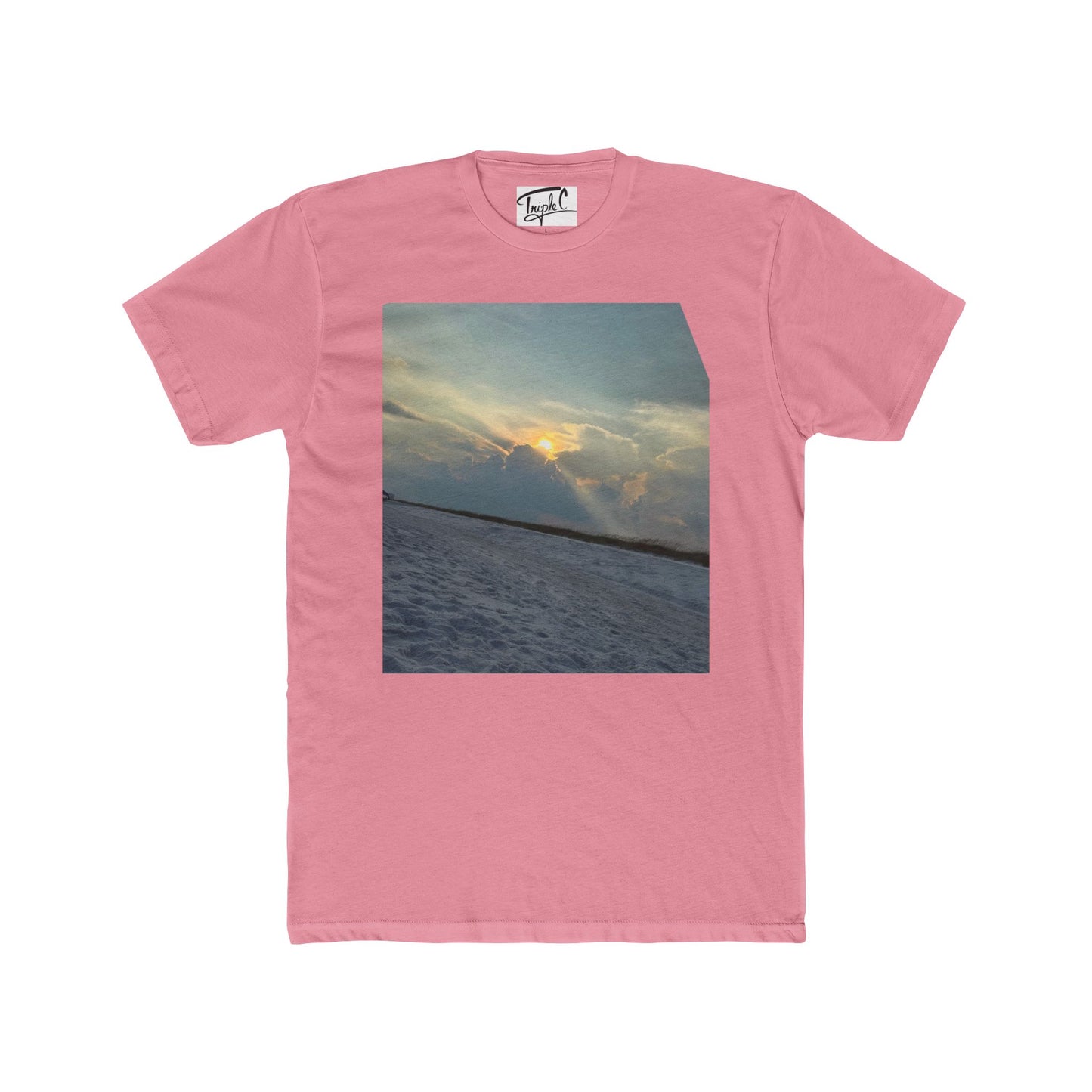 Copy of Sunset Breeze Unisex Cotton Crew Tee - Relaxed Beach Vibes