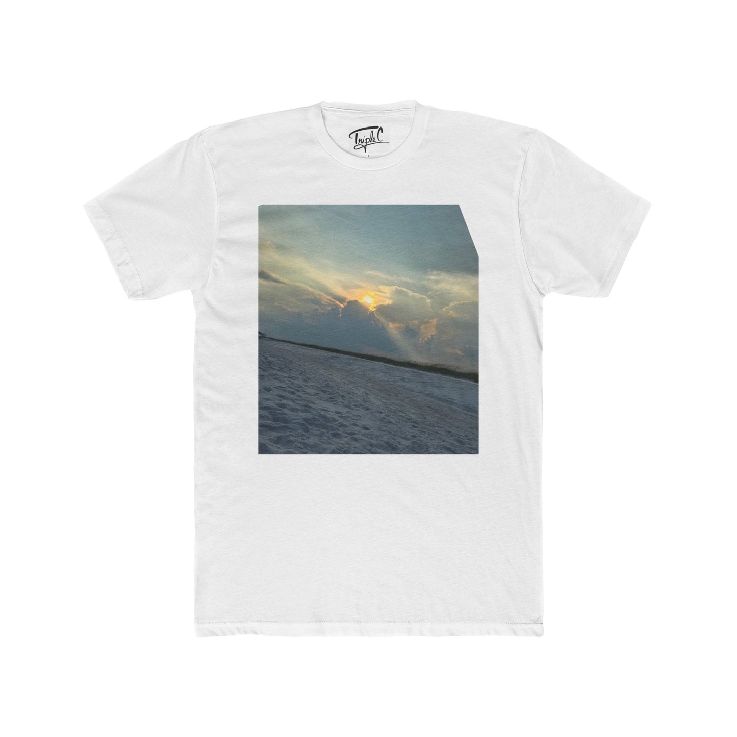 Copy of Sunset Breeze Unisex Cotton Crew Tee - Relaxed Beach Vibes