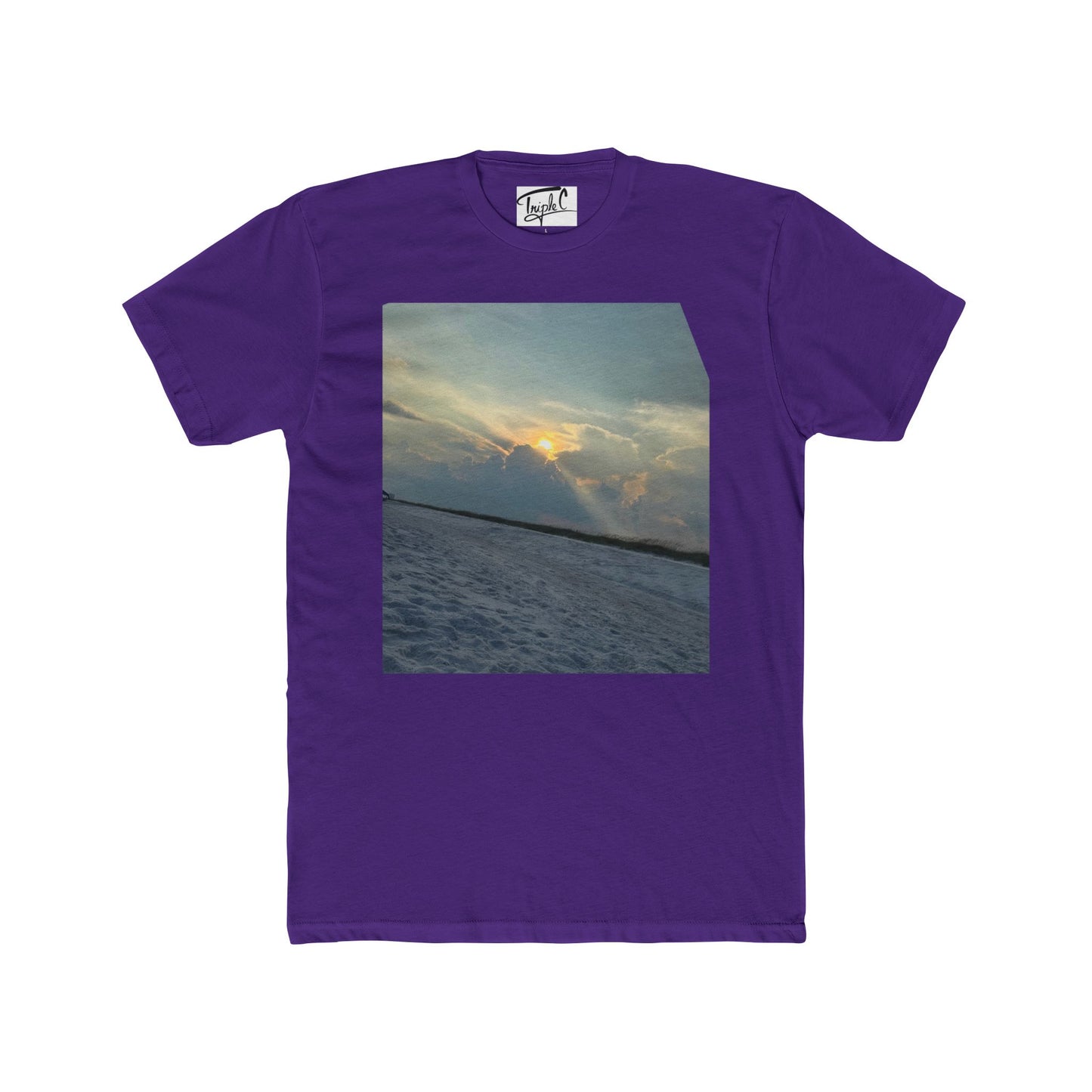 Copy of Sunset Breeze Unisex Cotton Crew Tee - Relaxed Beach Vibes
