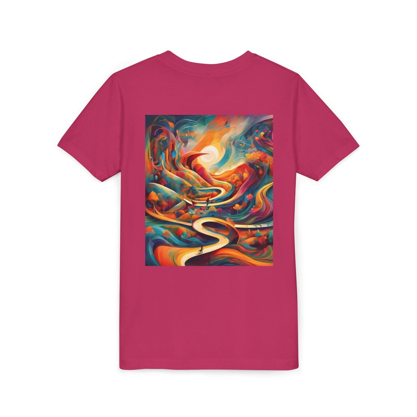 Youth Short Sleeve Tee - Inspirational Art with 'Chances Make Champions' Design