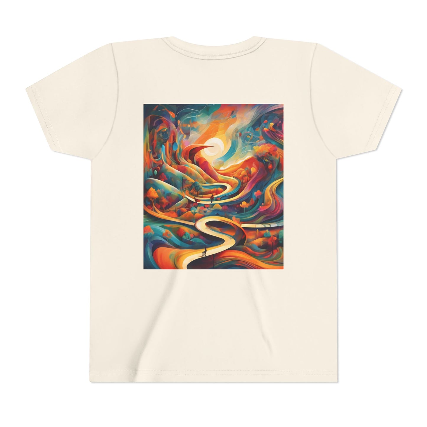 Youth Short Sleeve Tee - Inspirational Art with 'Chances Make Champions' Design