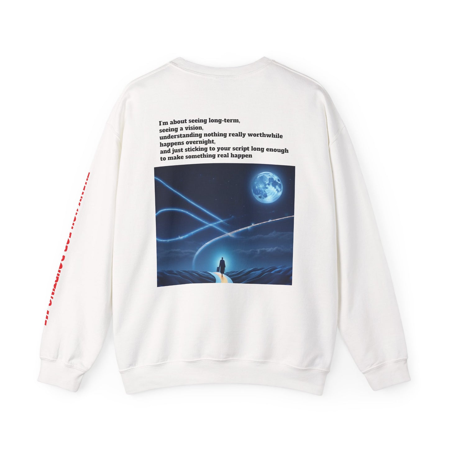 Inspirational Crewneck Sweatshirt - Thank You For Supporting Me