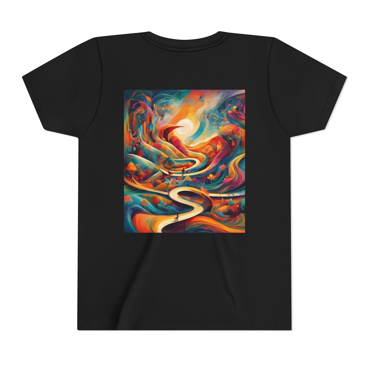 Youth Short Sleeve Tee - Inspirational Art with 'Chances Make Champions' Design