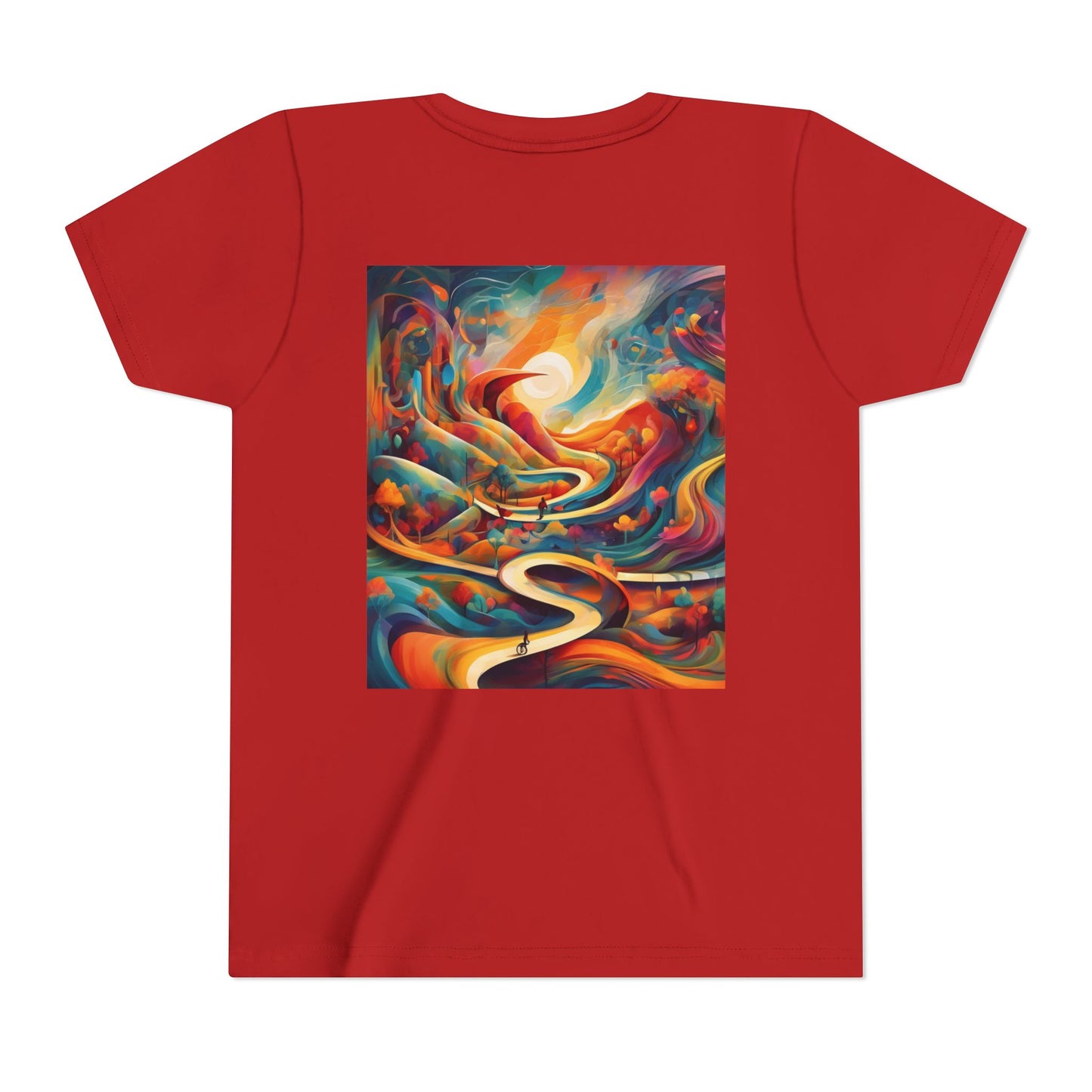 Youth Short Sleeve Tee - Inspirational Art with 'Chances Make Champions' Design