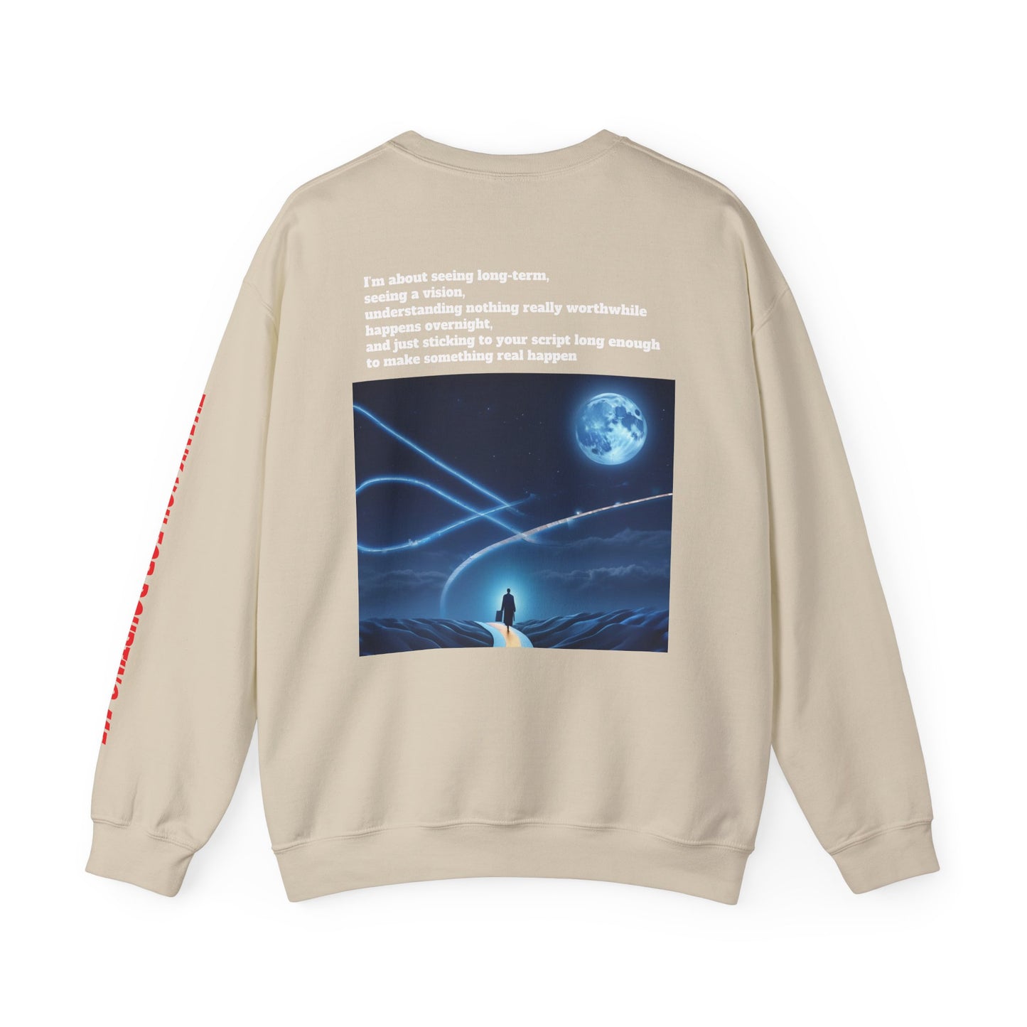 Inspirational Crewneck Sweatshirt - Thank You For Supporting Me