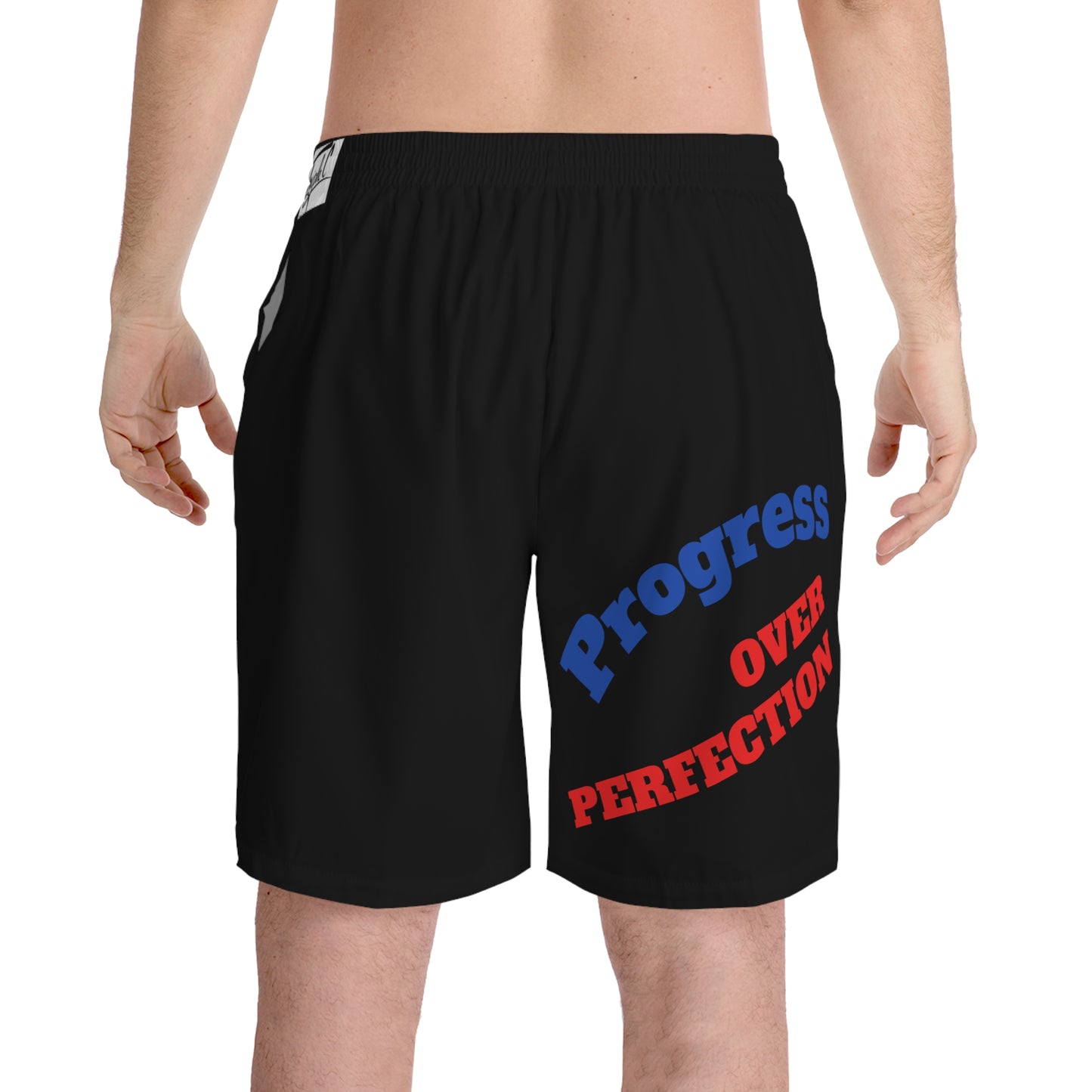 Men's Beach Shorts - Progress Over Perfection, Thank You, Summer Swimwear, Vacation Essentials, Casual Outdoor Shorts