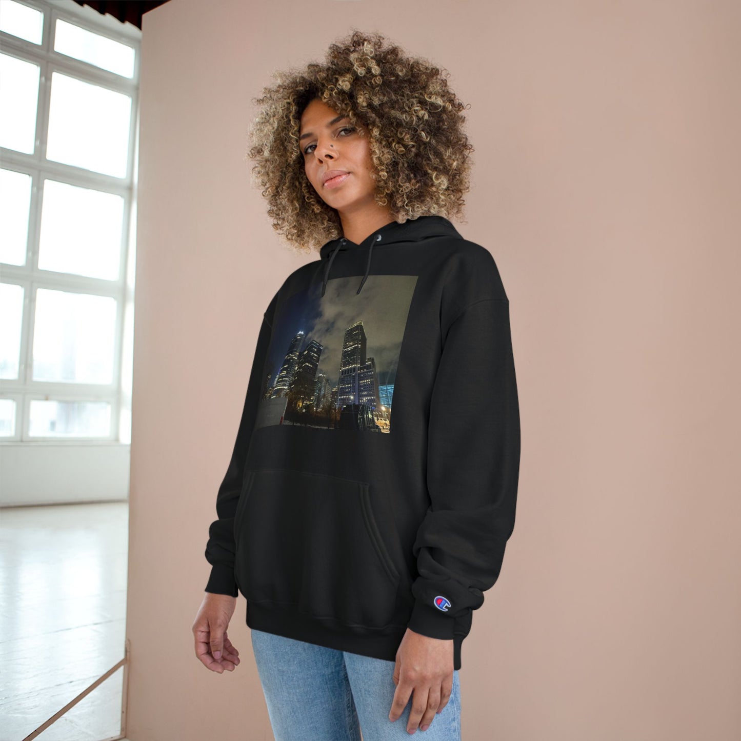 Urban Skyline Champion Hoodie - Stylish Streetwear for City Lovers