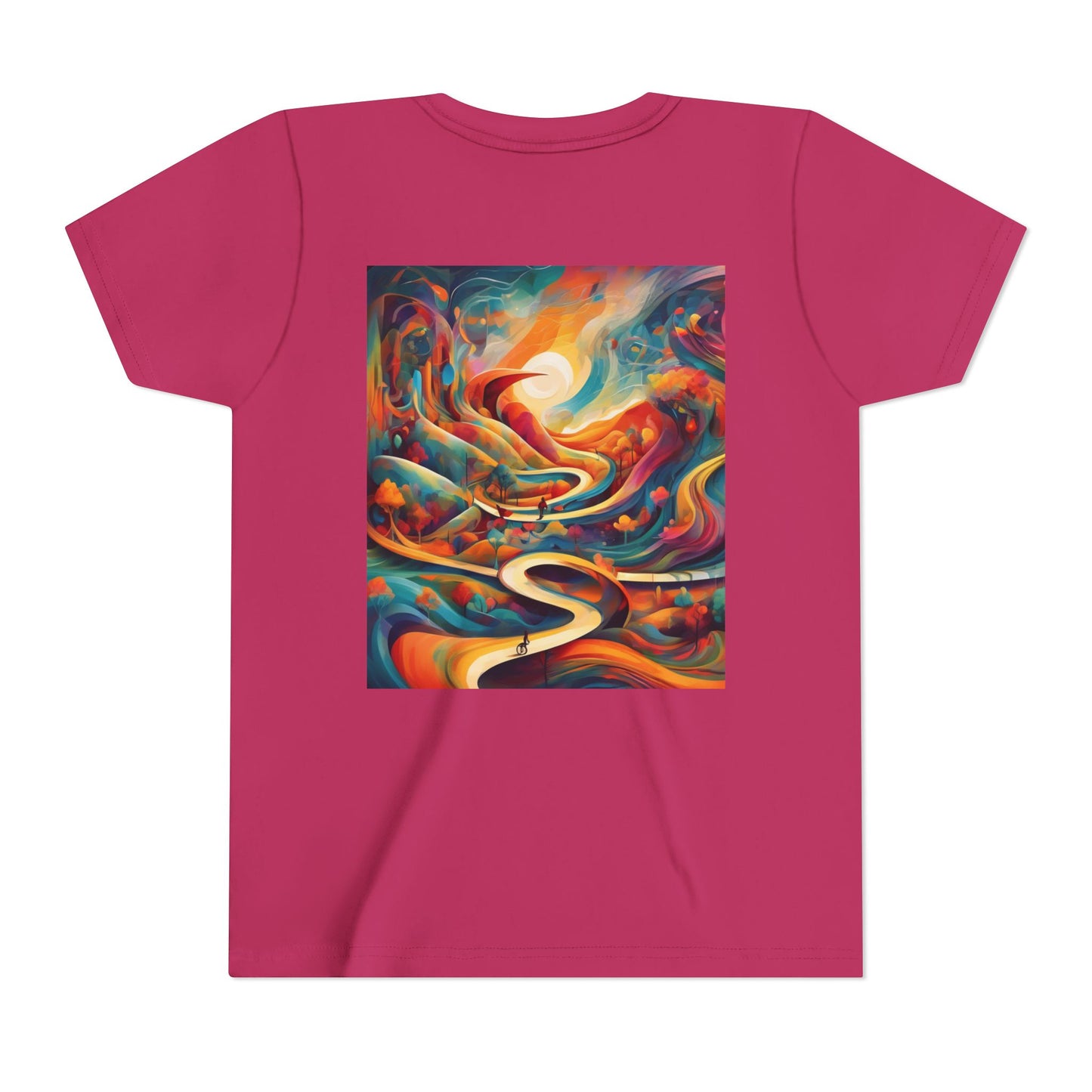 Youth Short Sleeve Tee - Inspirational Art with 'Chances Make Champions' Design