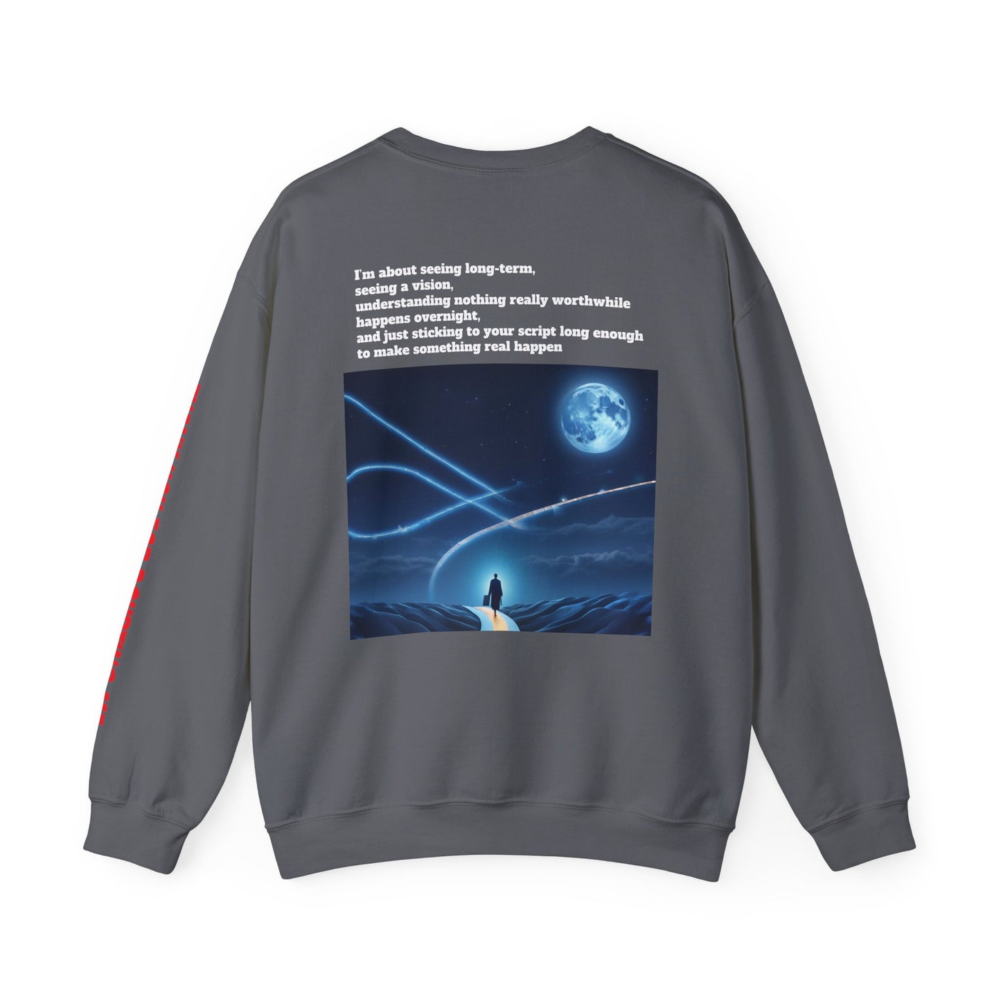 Inspirational Crewneck Sweatshirt - Thank You For Supporting Me