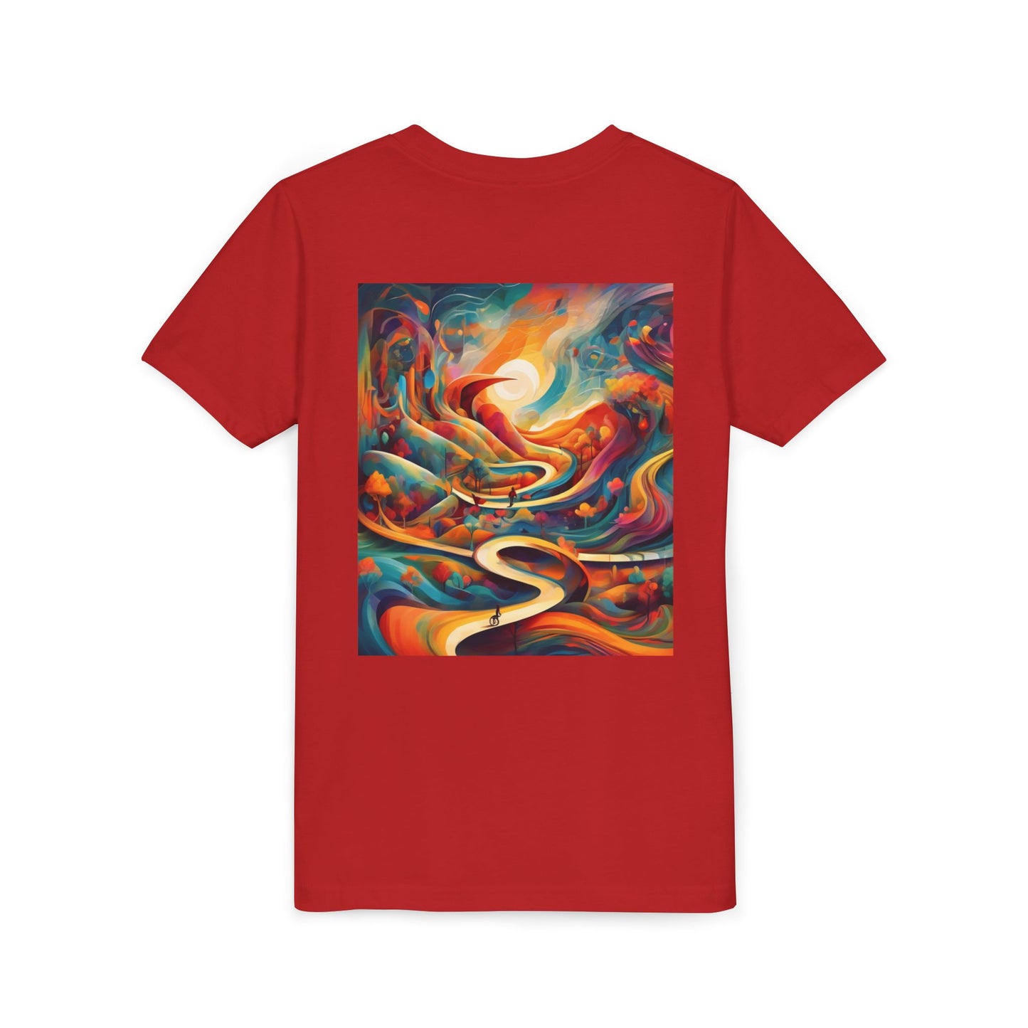 Youth Short Sleeve Tee - Inspirational Art with 'Chances Make Champions' Design