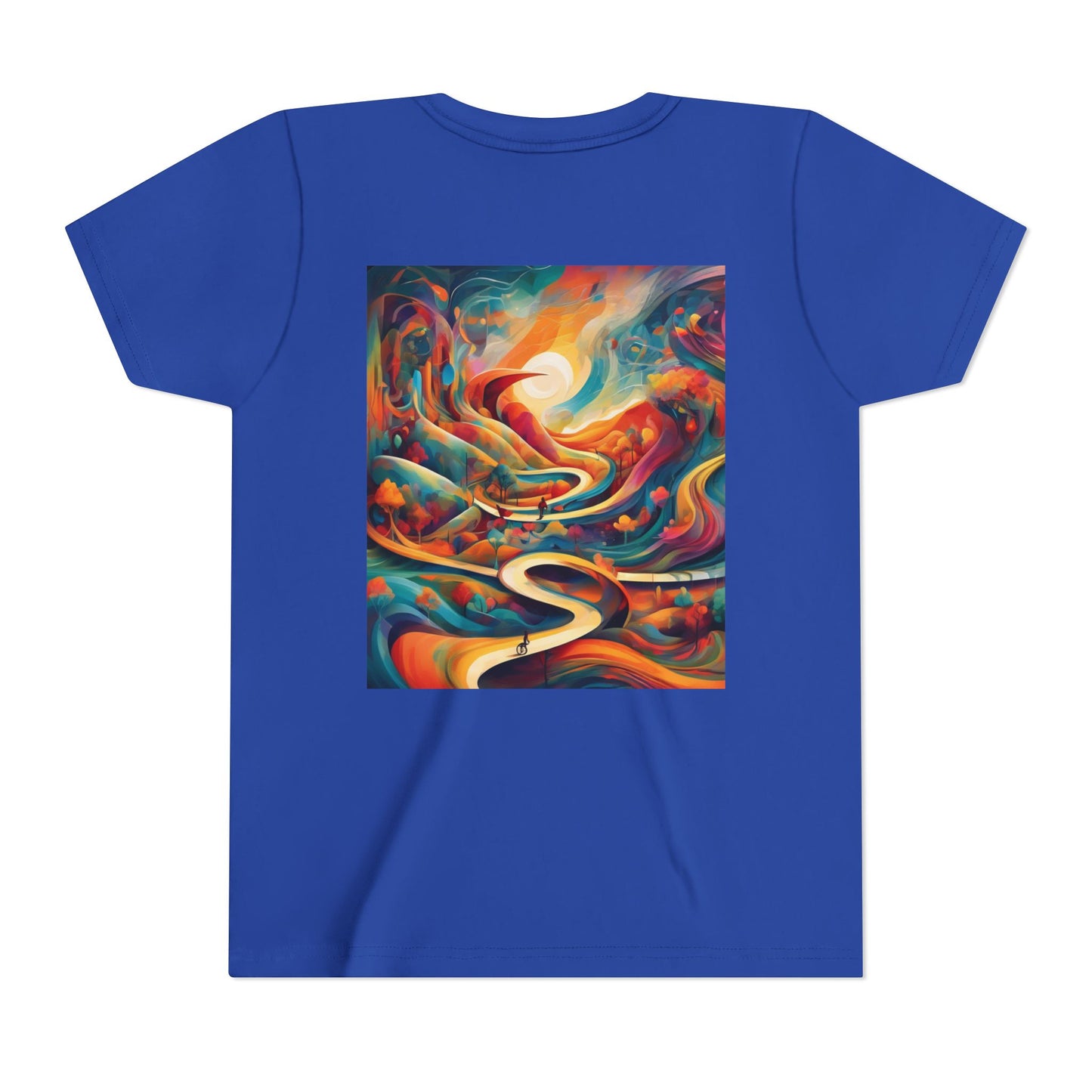 Youth Short Sleeve Tee - Inspirational Art with 'Chances Make Champions' Design