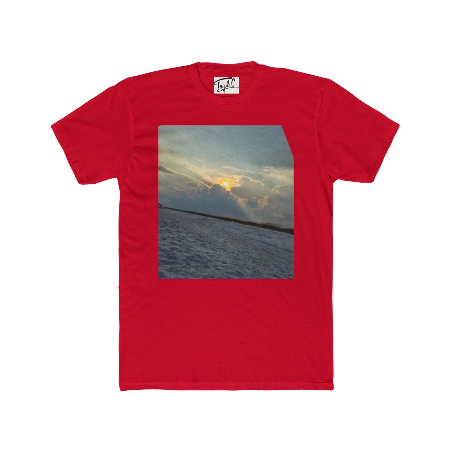 Copy of Sunset Breeze Unisex Cotton Crew Tee - Relaxed Beach Vibes