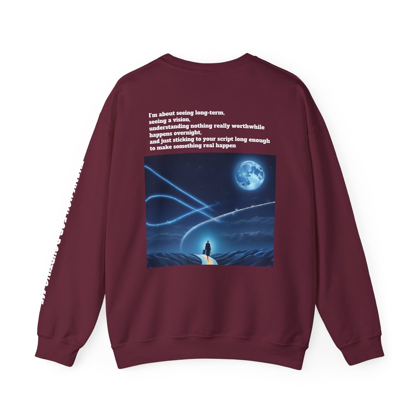 Inspirational Crewneck Sweatshirt - Thank You For Supporting Me