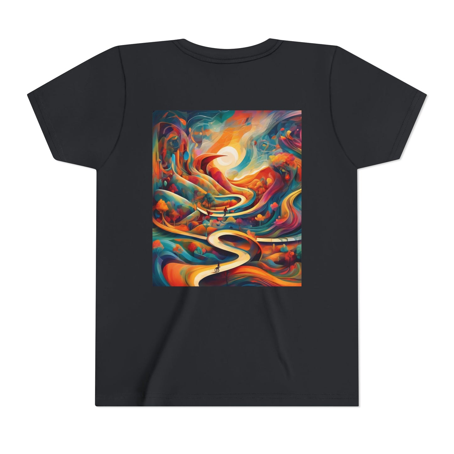 Youth Short Sleeve Tee - Inspirational Art with 'Chances Make Champions' Design