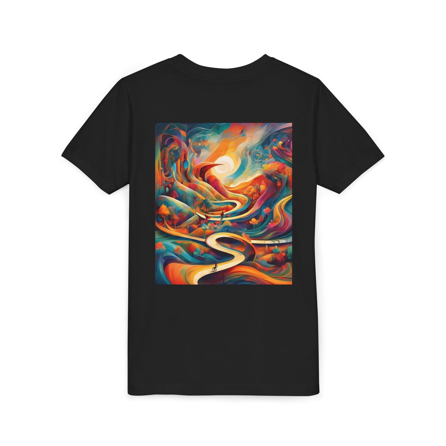 Youth Short Sleeve Tee - Inspirational Art with 'Chances Make Champions' Design