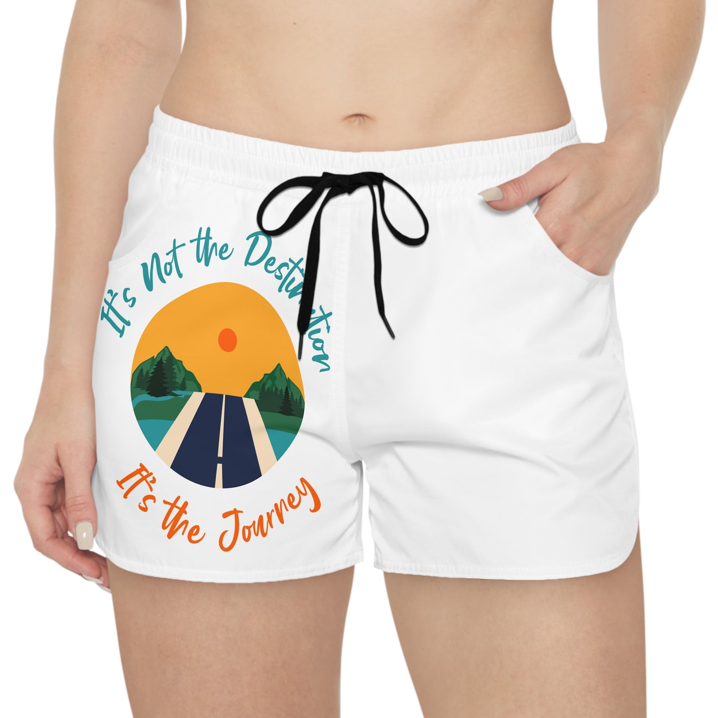 Stylish Women's Casual Shorts - "It's Not the Destination, It's the Journey"