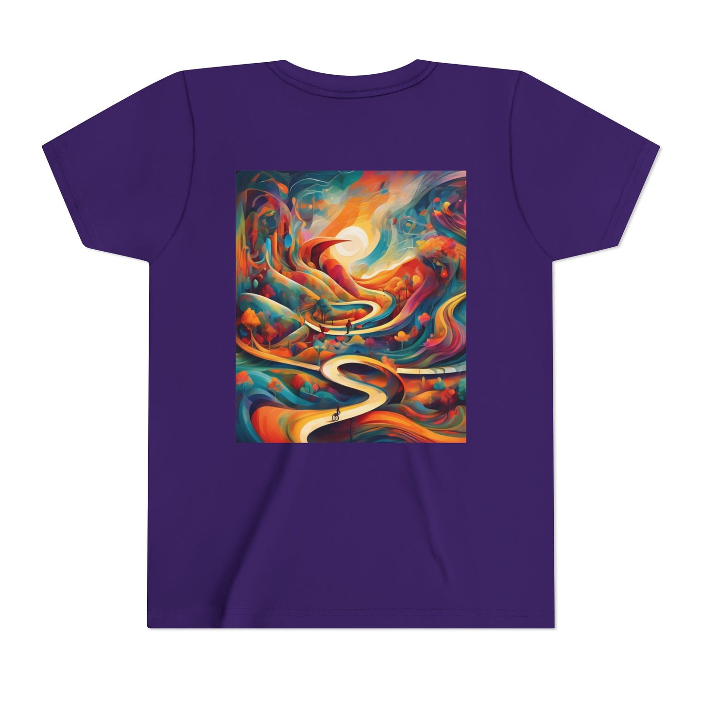 Youth Short Sleeve Tee - Inspirational Art with 'Chances Make Champions' Design