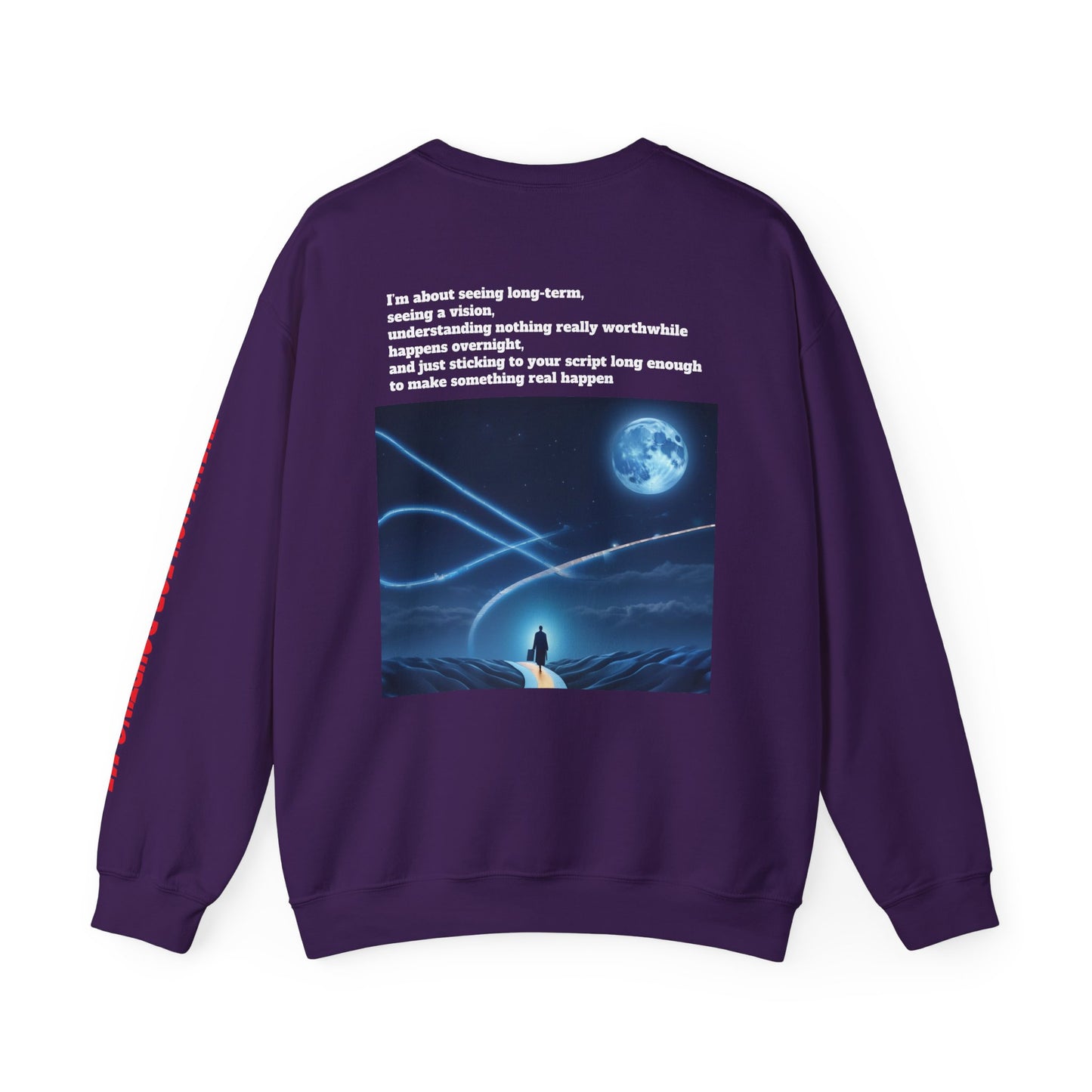 Inspirational Crewneck Sweatshirt - Thank You For Supporting Me