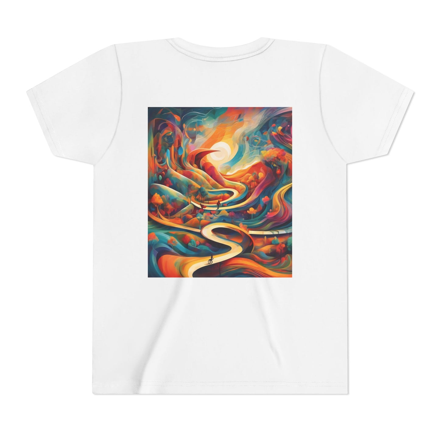 Youth Short Sleeve Tee - Inspirational Art with 'Chances Make Champions' Design