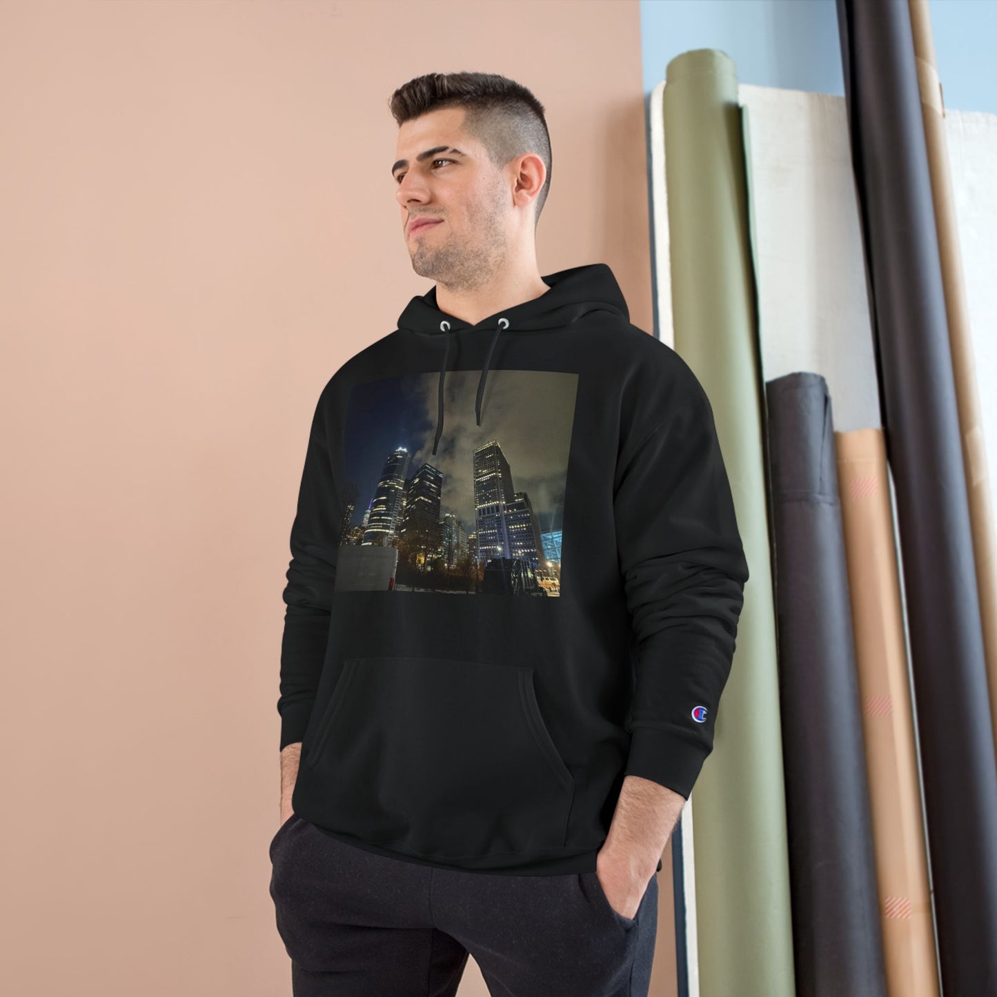 Urban Skyline Champion Hoodie - Stylish Streetwear for City Lovers