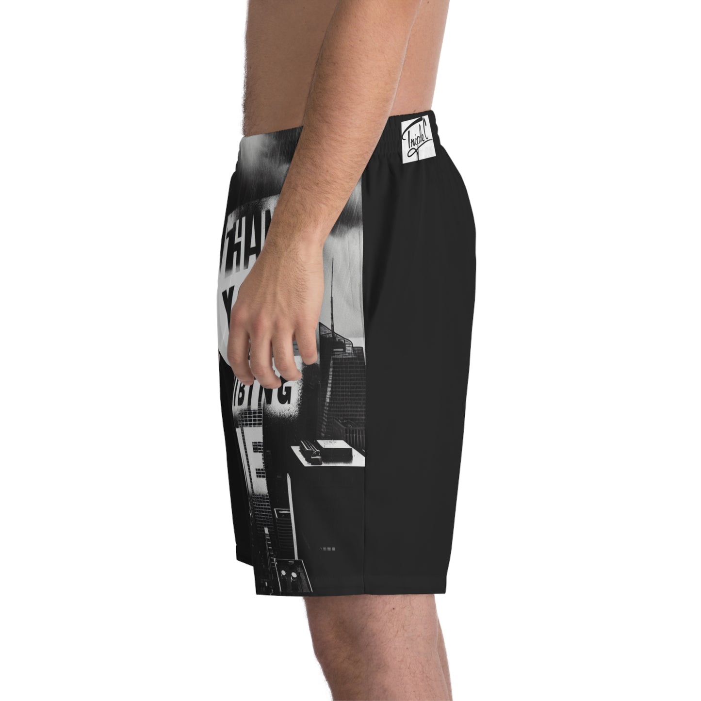 Men's Beach Shorts - Progress Over Perfection, Thank You, Summer Swimwear, Vacation Essentials, Casual Outdoor Shorts