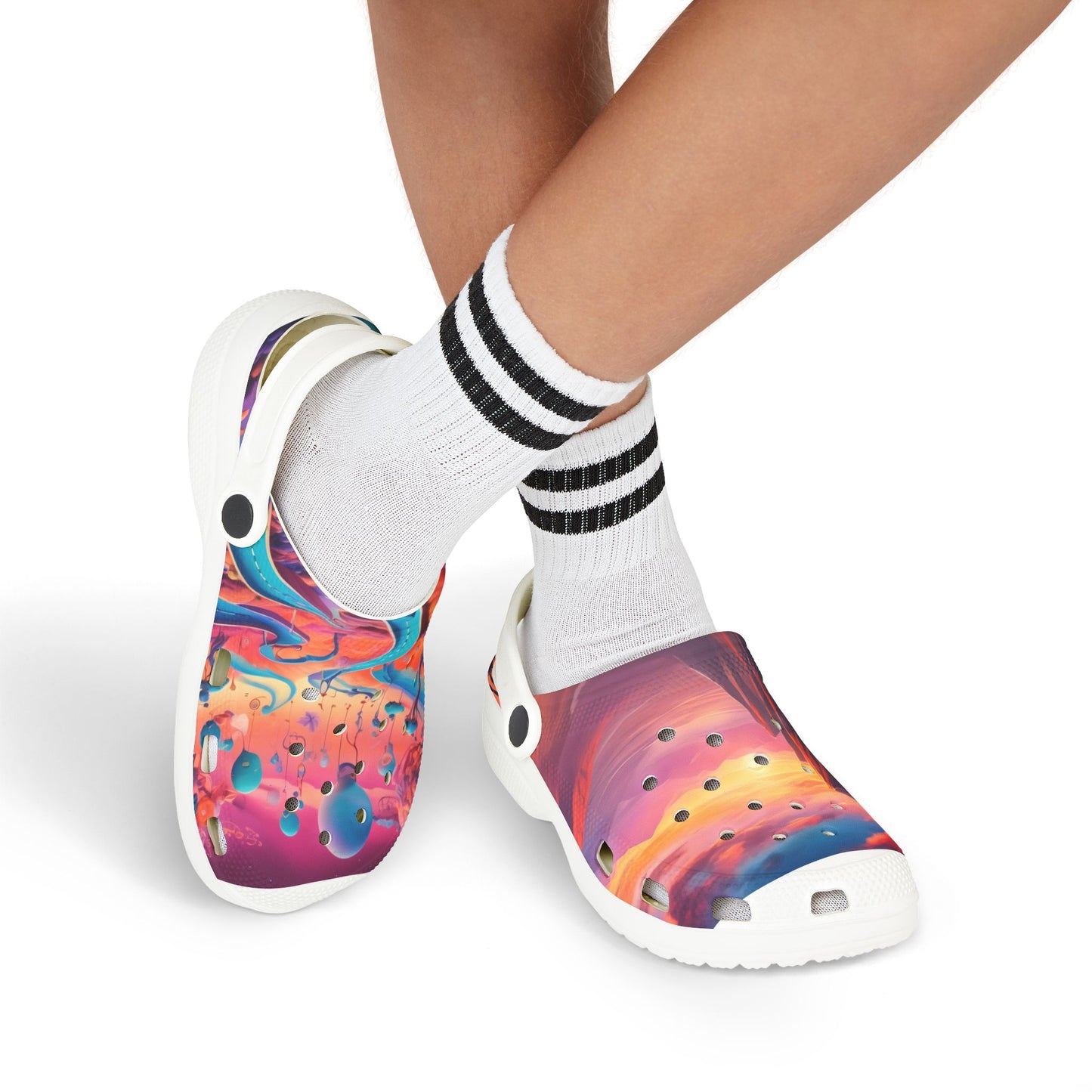 Colorful Kids' EVA Foam Clogs | Fun, Comfortable Footwear for Playtime, Summer Adventures, Gifts, Outdoor Activities, and Festivals