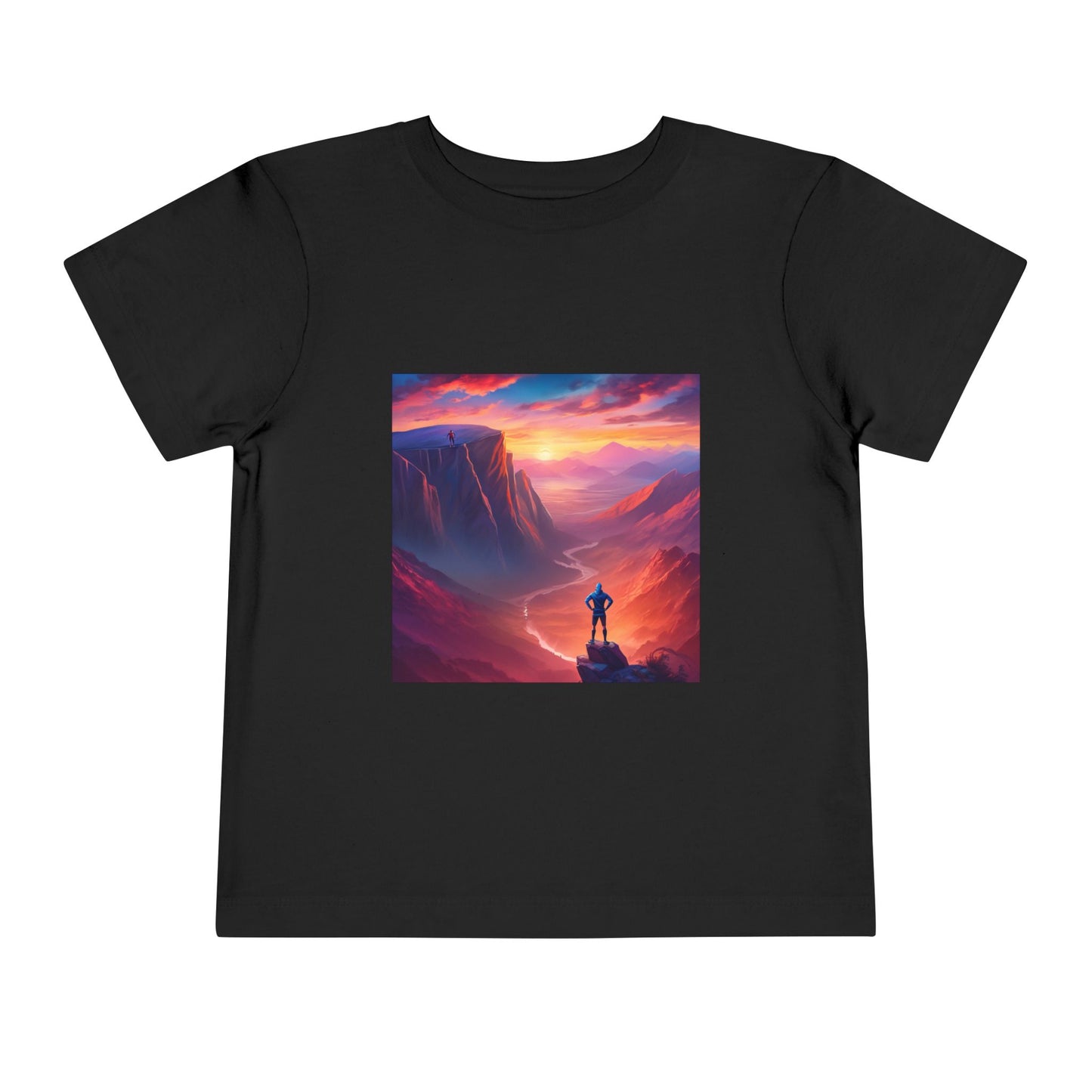 Inspirational Toddler Short Sleeve Tee - "Chances Make Champions" Adventure Design
